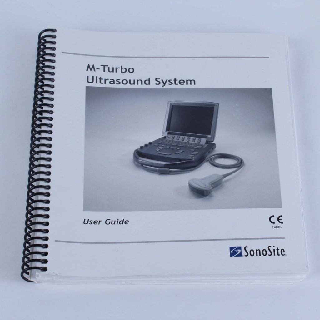 2009 SonoSite M-Turbo UltraSound System User Guide Operator Manual P07662-03