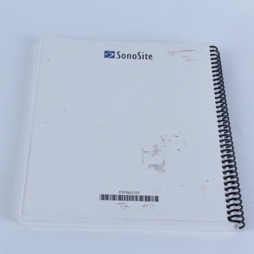 2009 SonoSite M-Turbo UltraSound System User Guide Operator Manual P07662-03