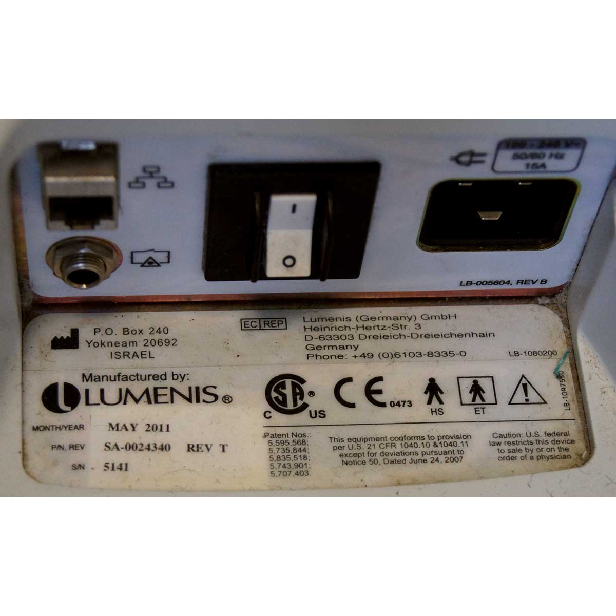 Lumenis LightSheer Duet Diode 810 Hair Removal Laser Light Sheer ET & HS 2011