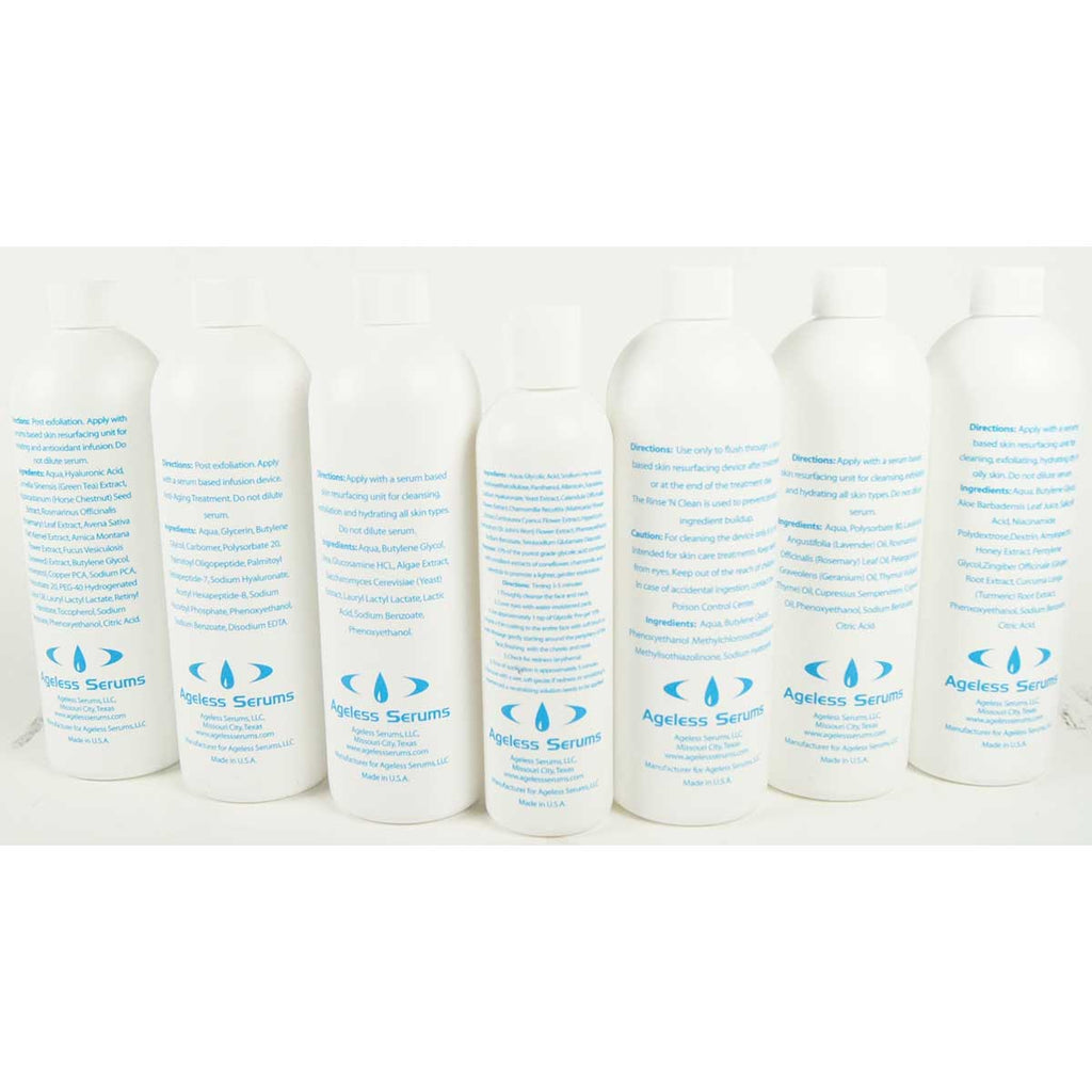 Ageless Serums 7 Bottle Starting Kit Skincare Treatments Anti-Aging