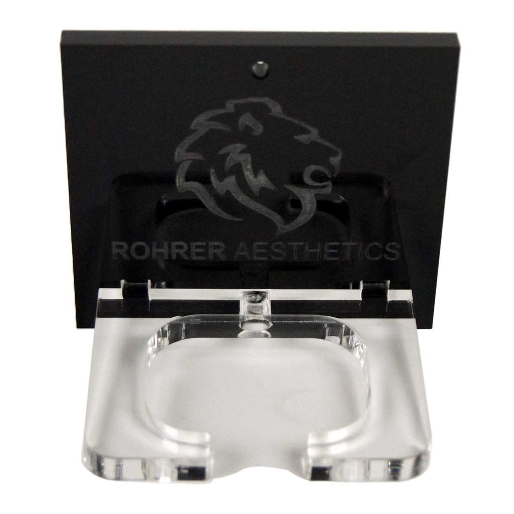 Rohrer Aesthetics Acrylic Wall Mount Handpiece Holder with Hardware