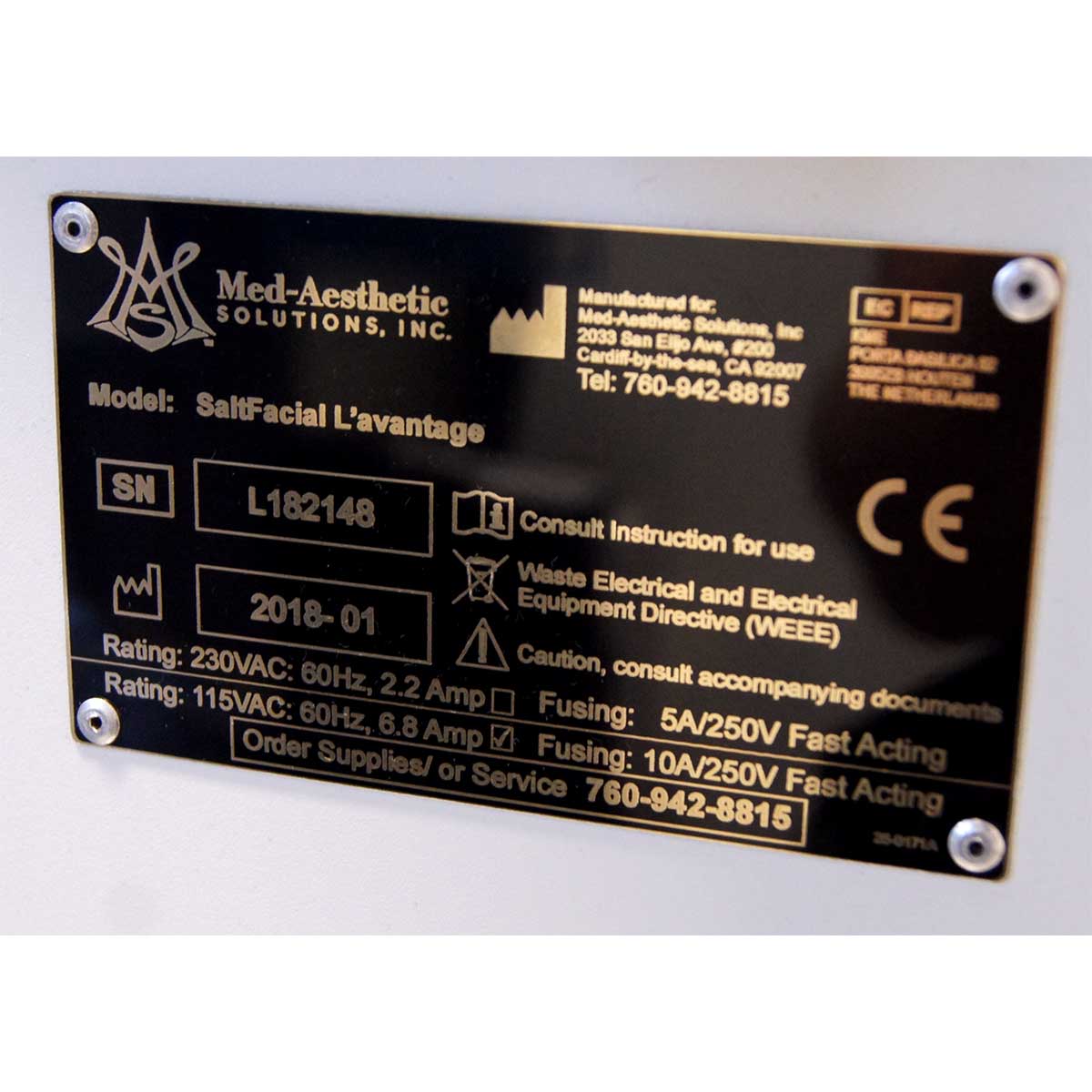 2018 SaltFacial L'avantage Skin Rejuvenation LED Light Renewal Therapy System