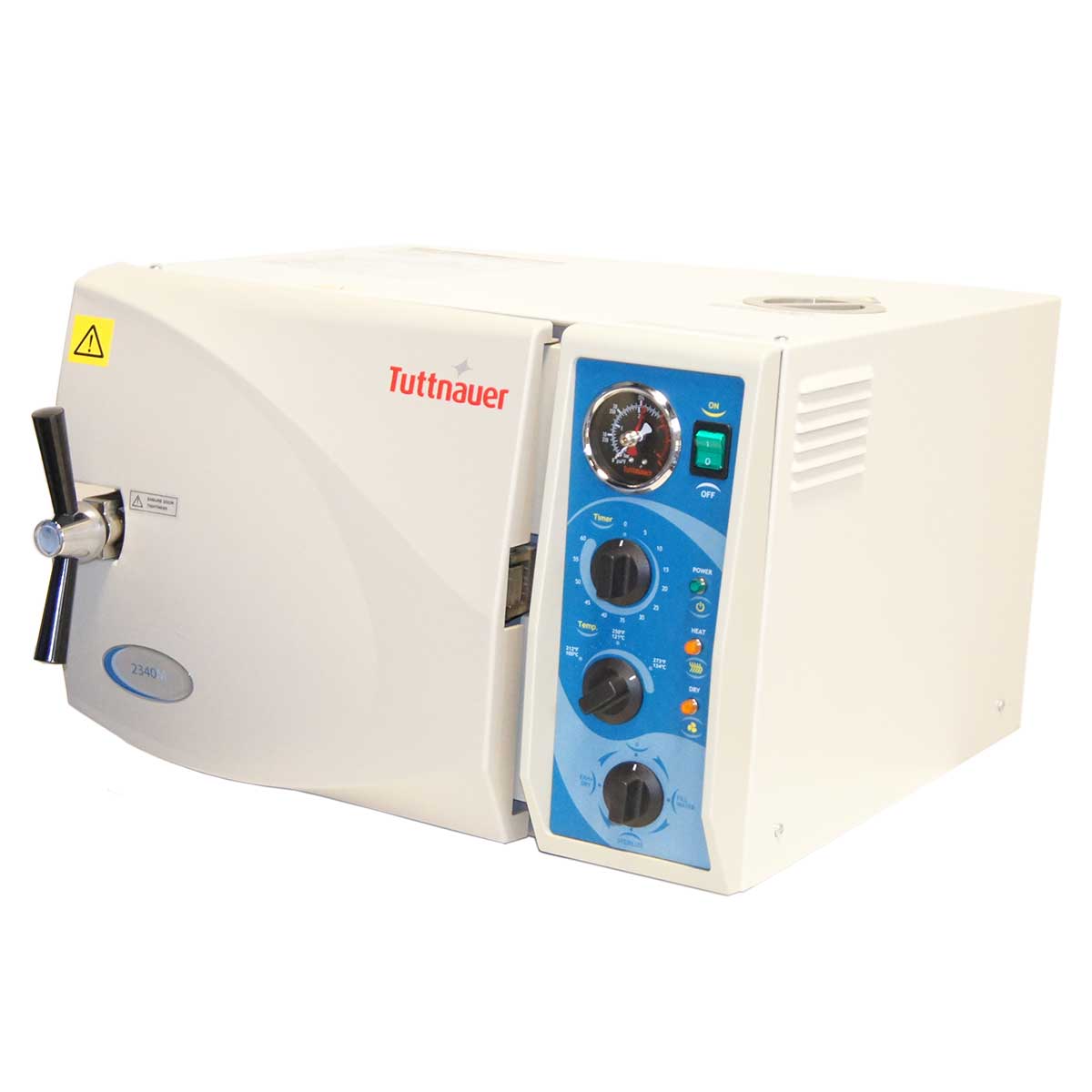 Tuttnauer 2340M Manual Autoclave Tabletop Sterilizer 9in x 18in Chamber 2015