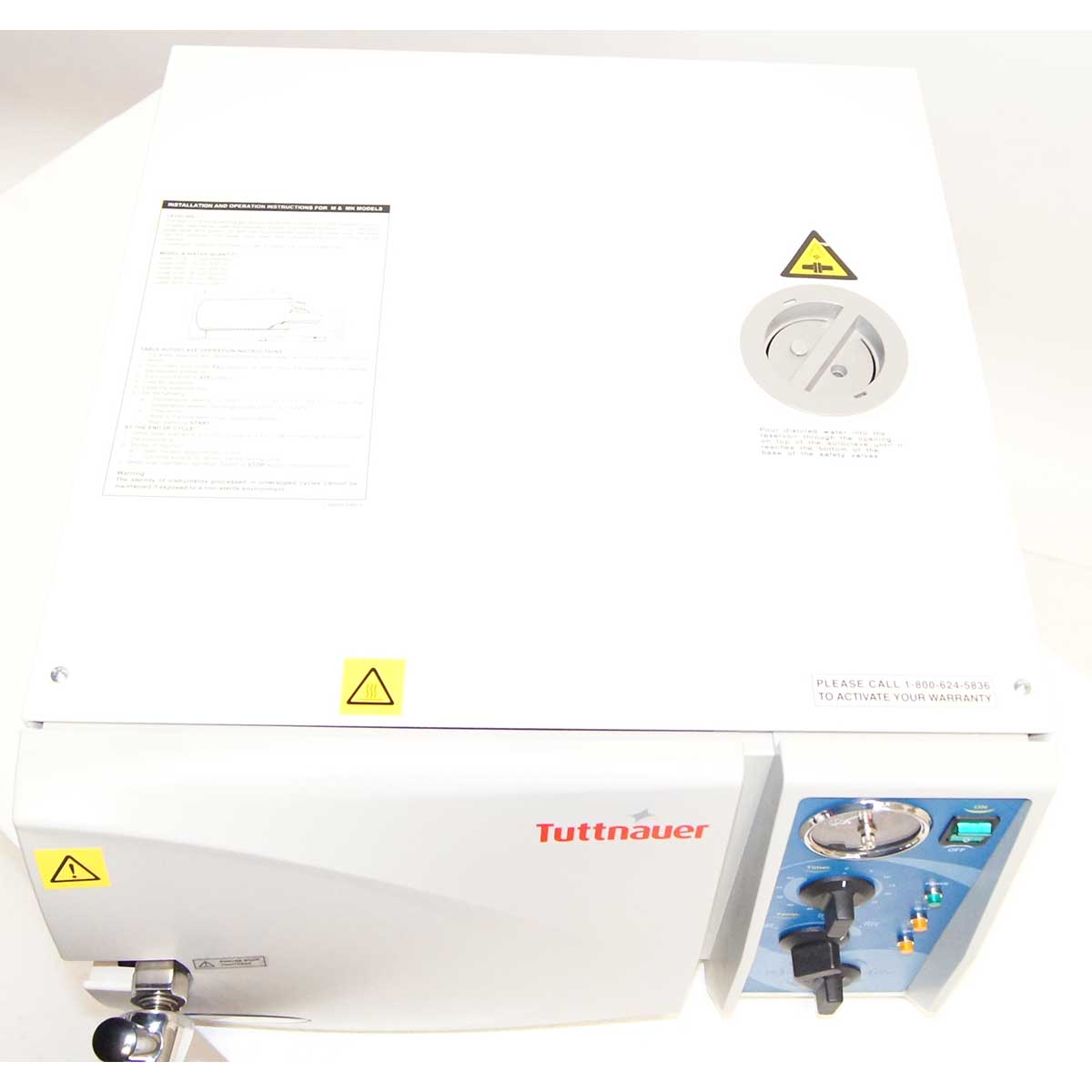 Tuttnauer 2340M Manual Autoclave Tabletop Sterilizer 9in x 18in Chamber 2015