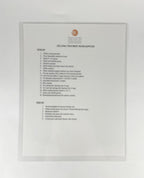 WASHINGTON INSTITUTE OF DERMATOLOGIC LASER SURGERY, CELLFINA TREATMENT ROOM SUPPLIES CHECKLIST, INTRA-OP AND POST-OP