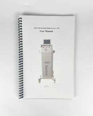 ROHRER AESTHETICS, SPECTRUM Multi-Platform Laser / IPL, User Manual, Rev 1 September 2015