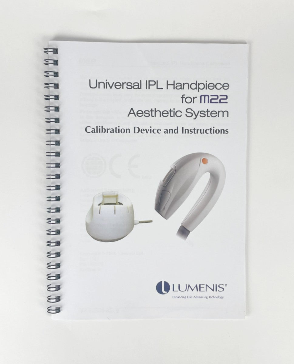 LUMENIS, Universal IPL Handpiece Manual for M22 Aesthetic System, Calibration of Device and Instructions, PB-1092870, Rev. B
