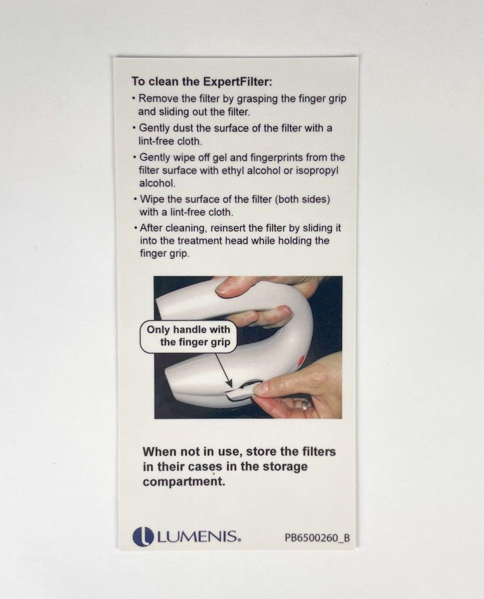 Lumenis Instructions Maintenance of IPL ExpertFilters PB6500260_B