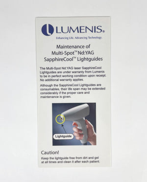 Lumenis Maintenance of Multi-Spot Nd: YAG SapphireCool Lightguides PB6500240_B
