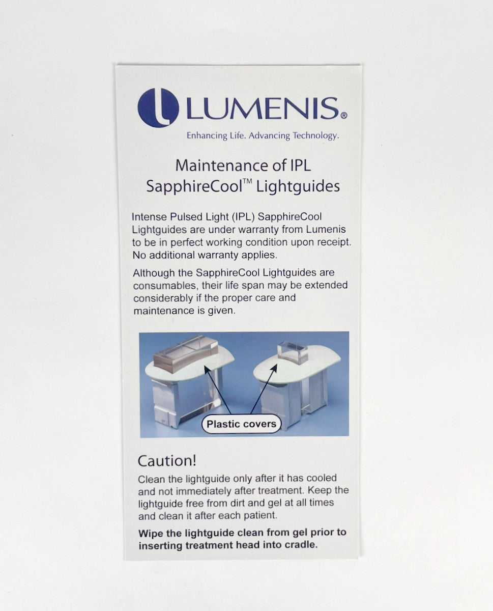 LUMENIS Maintenance of IPL SapphireCool Lightguides PB6500250_B