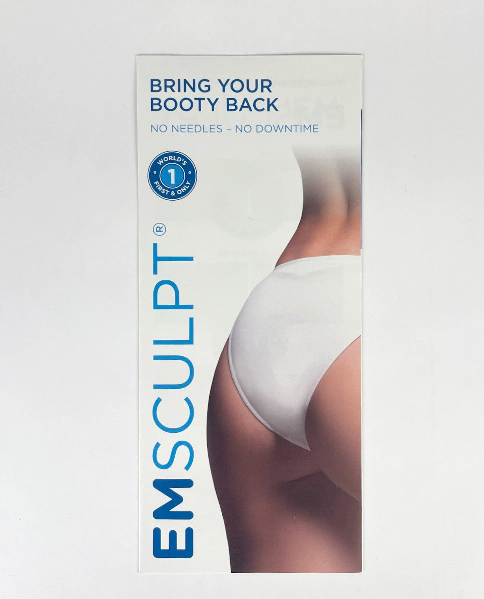 BTL EMSCULPT BRING YOUR BOOTY BACK Treatment Brochure 26 pcs