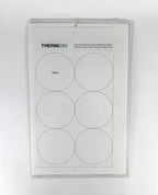 THERMI250, Example Treatment Zone & Maximum Depth, Depth Decreases with Increased Surface Area. 30 mm, 70mm Circumference, and ruler 40mm