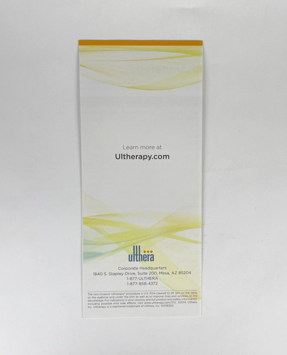 Ulthera, Ultherapy, What to Expect after Treatment Brochure (25 Brochures)