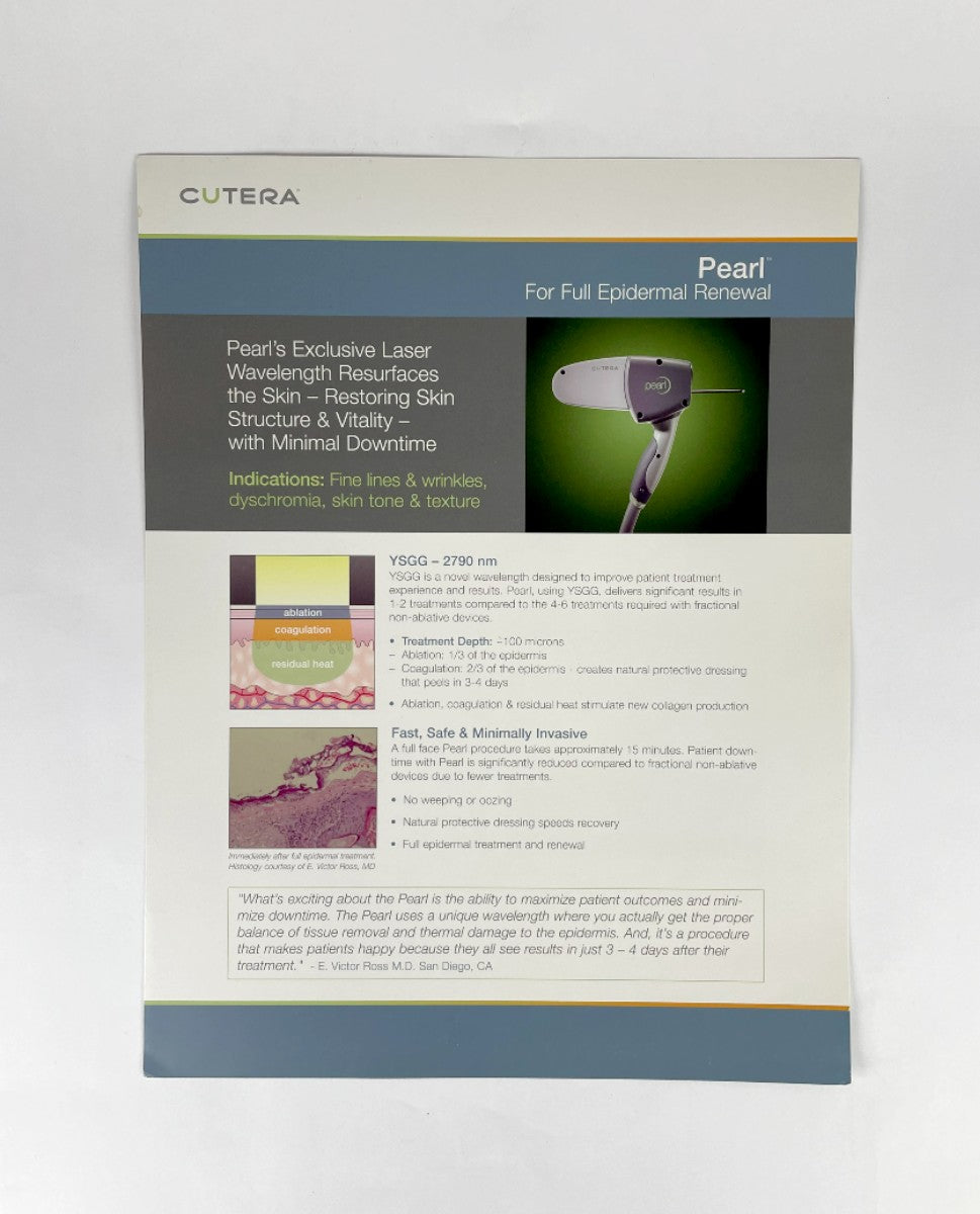 CUTERA, PEARL WITH YSGG TECHNOLOGY, TECHNICAL BULLETIN, D0539 Rev. B 0307, 2007