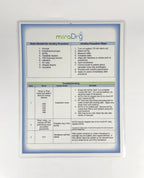 Miramar Labs miraDry Quick Guide Sheet Laminated Reference
