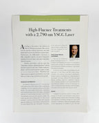Cutera Brochure High-Fluence Treatments with a 2,790 nm YS