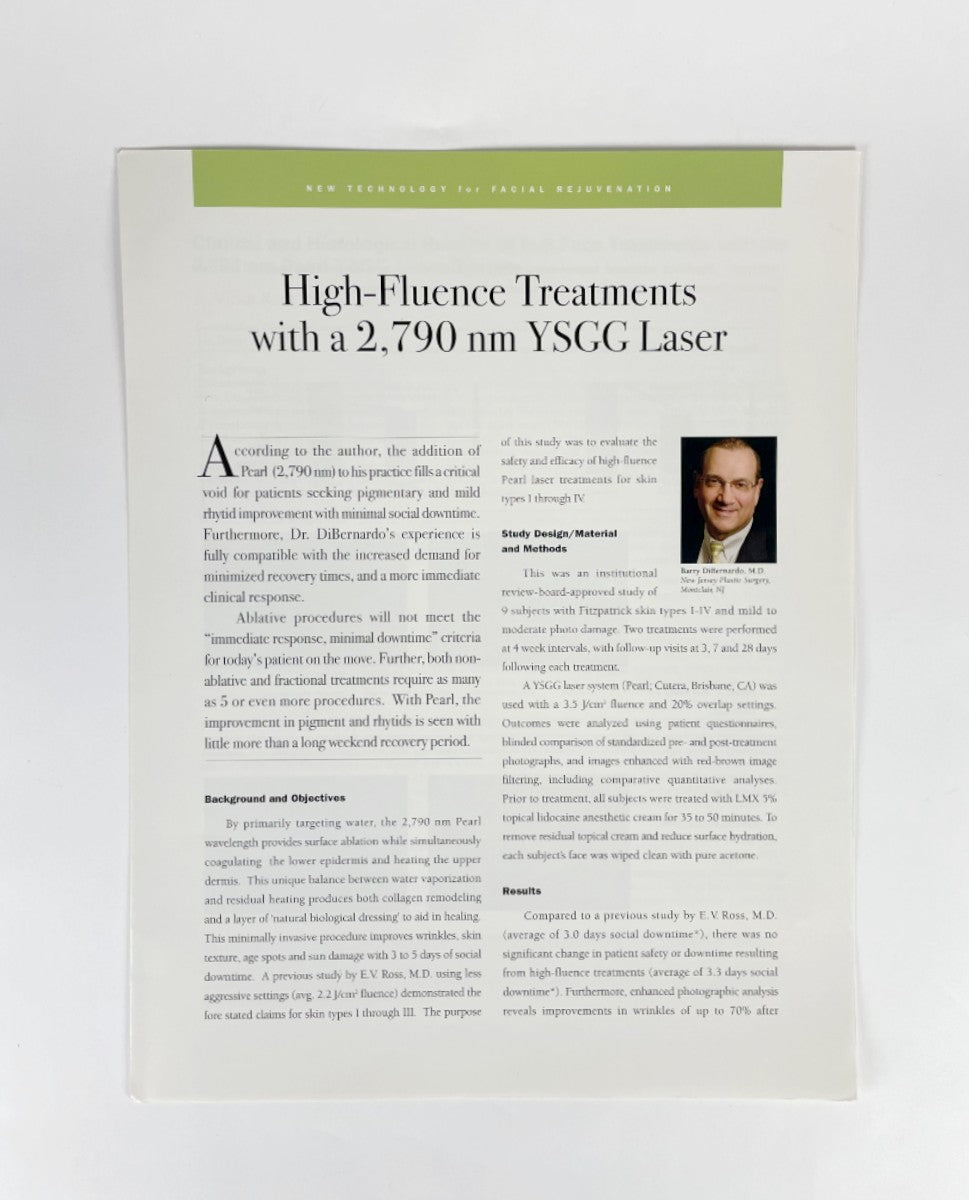 Cutera Brochure High-Fluence Treatments with a 2,790 nm YS