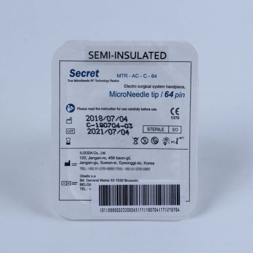 Secret RF Microneedle OEM Tip 64 Pin Semi Insulated MTR-AC-C-64 (1ea)