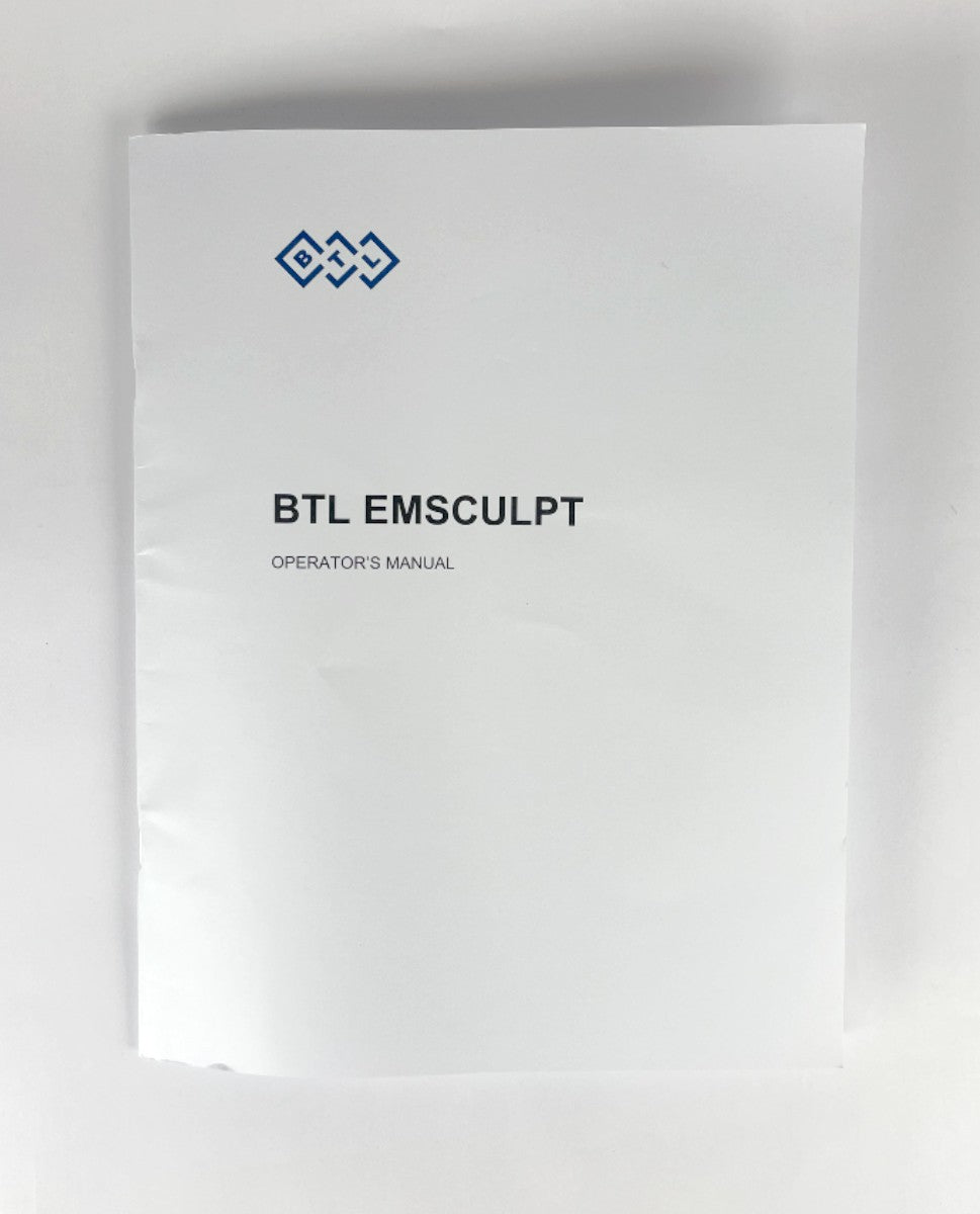 BTL Aesthetics EMSCULPT Operator Manual User Guide Operation