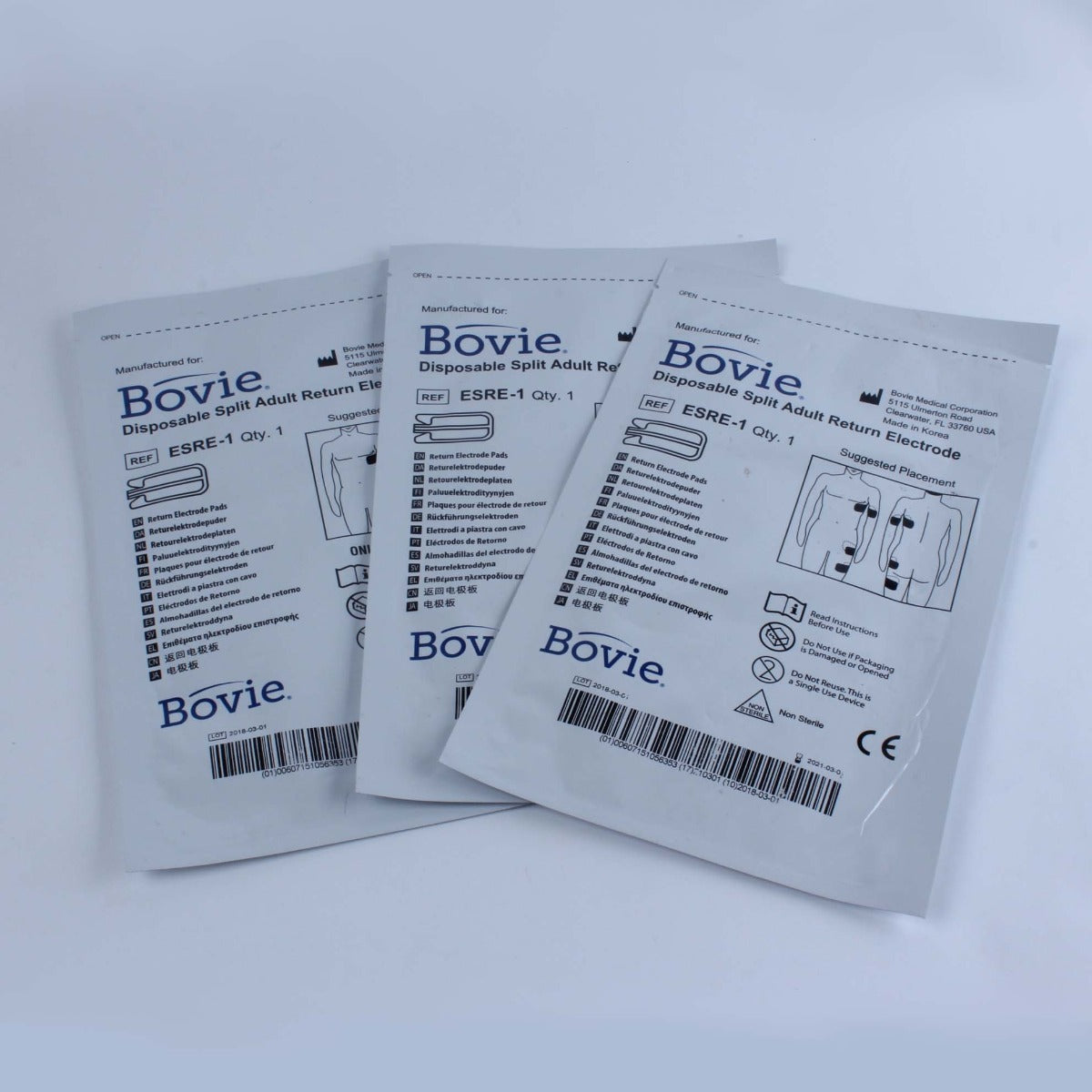 Cutera TruSculpt 3D Split Return Electrode Patient Grounding Pads ESRE-1 (3pack)