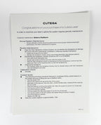 CUTERA Cutera Laser Maintenance Guide