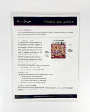 Syneron UltraShape Frequently Asked Questions, 02011 V1 01 14, 2014