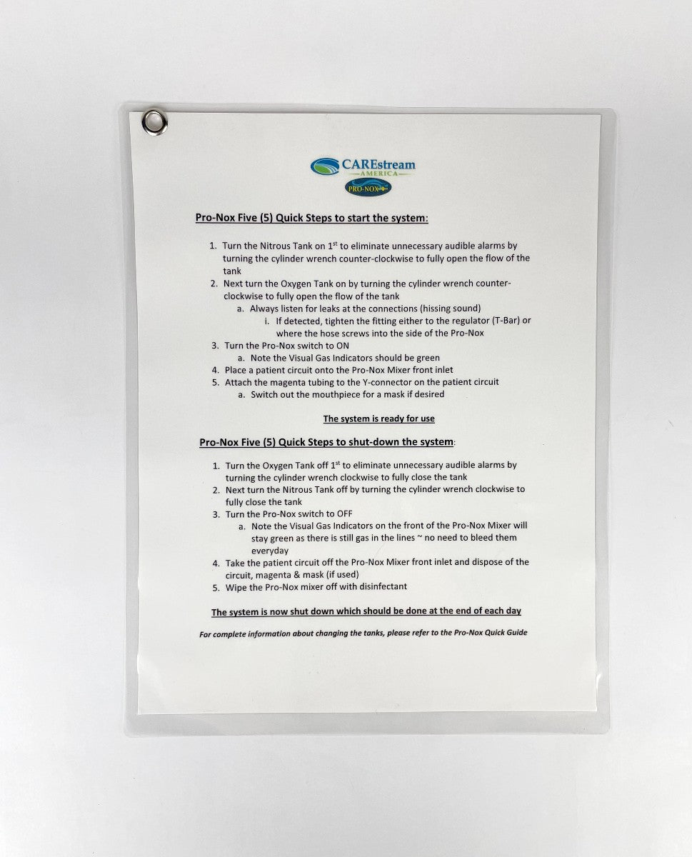CAREstream AMERICA. PRO-NOX, START AND SHUT DOWN THE SYSTEM