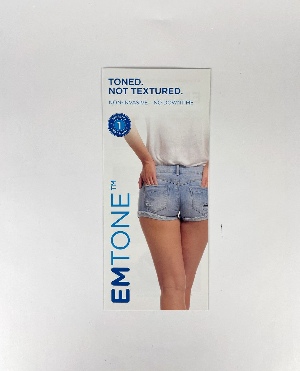 BTL Emtone Brochure Toned Not Tex Tured Non-Invasive No Downtime Pack 25 pieces