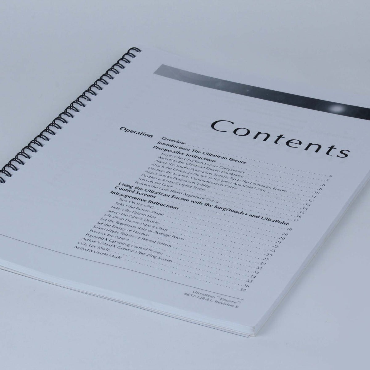 2012 Lumenis UltraPulse UltraScan Encore CPG Laser Scanner Operator Manual REV E