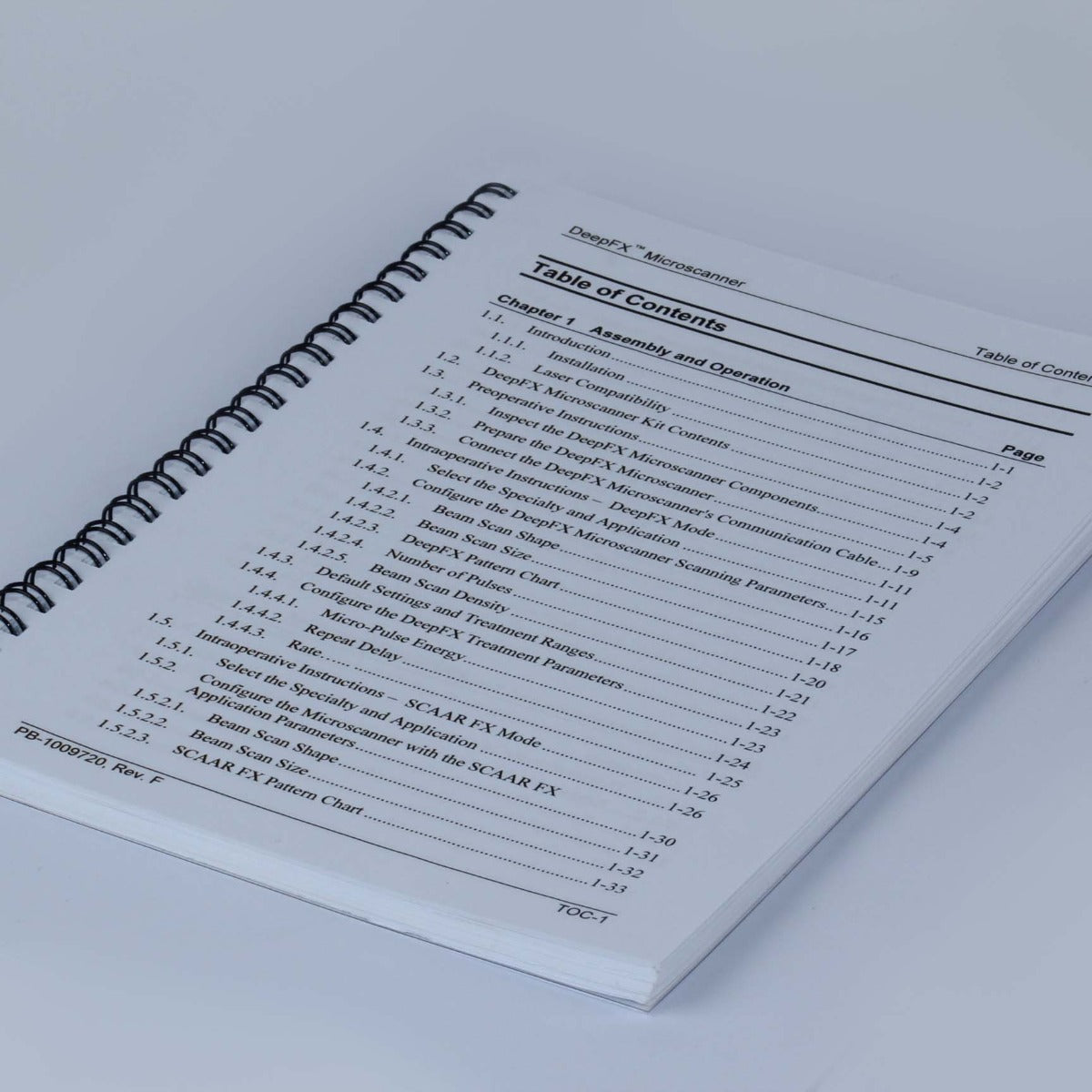 2012 Lumenis DeepFX Microscanner HP for UltraPulse Laser - Operator Manual Rev F