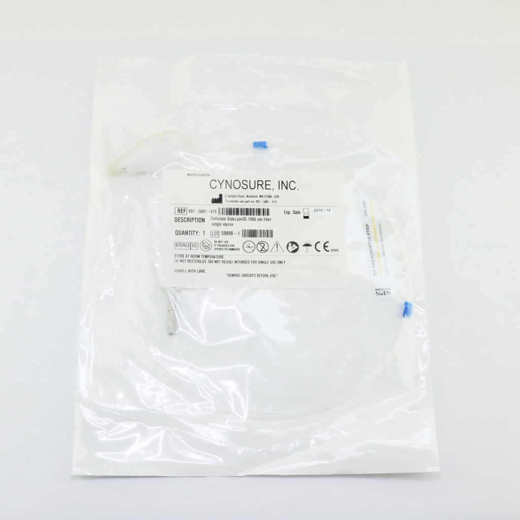 Cynosure Cellulaze SideLaze 3D 1000 um White Laser Fiber 807-5001-615 EXP 2018