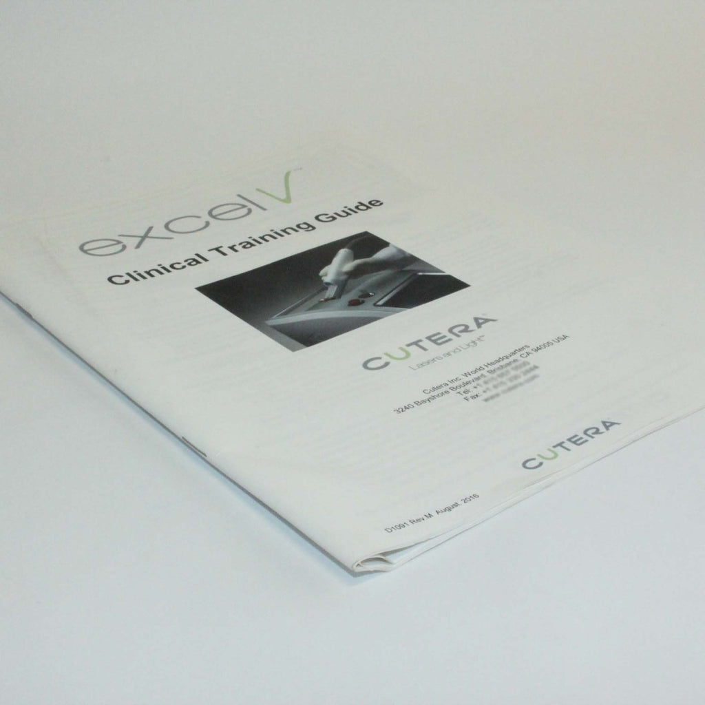 Cutera Excel V Vascular Laser Clinical Training Guide Manual – |2016|REV M|D1091