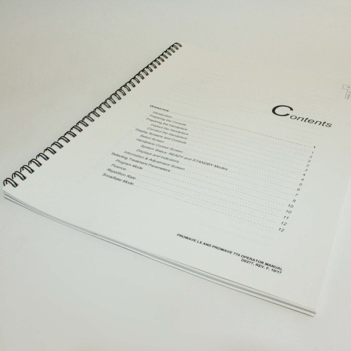 Cutera ProWave 770/LX Hair Removal Handpiece Operator Manual – |2017|REV F|D0277