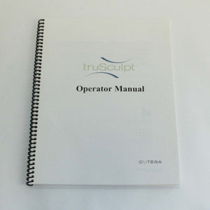 Cutera TruSculpt 1 RF Body Fat Contouring Operator's Manual – |2016|REV J|D0800