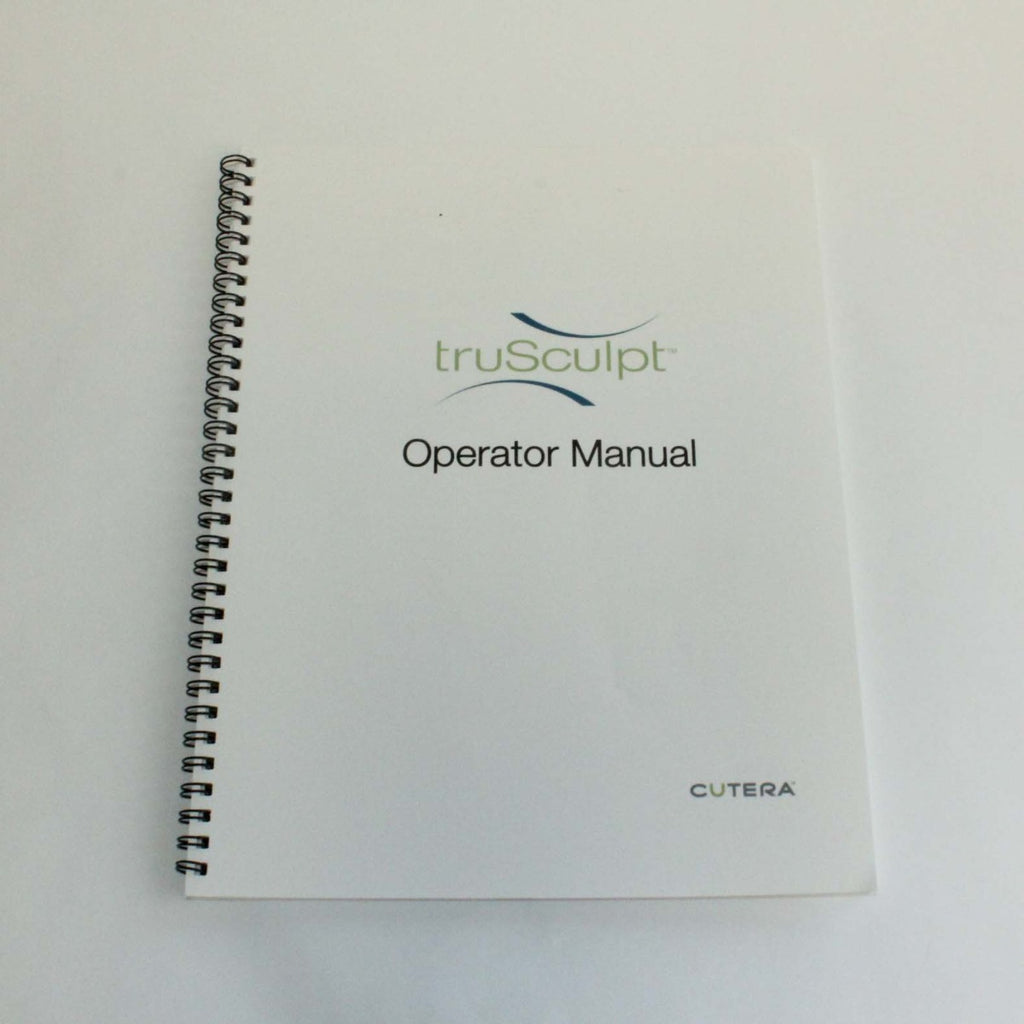 Cutera TruSculpt 1 RF Body Fat Contouring Operator's Manual – |2013|REV F|D0800