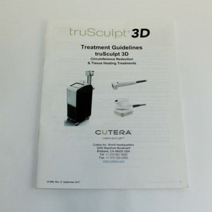 Cutera TruSculpt 3D Body Contour Treatment Guidelines Manual – |2017|REV E|D1989