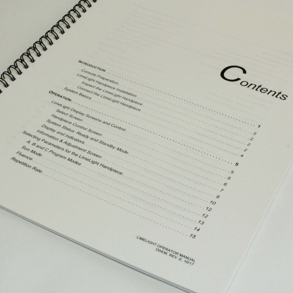 Cutera LimeLight Pigment Vascular Handpiece Operator Manual – |2017|REV E|D0436