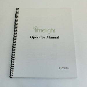 Cutera LimeLight Pigment Vascular Handpiece Operator Manual |2016|REV C|D0436