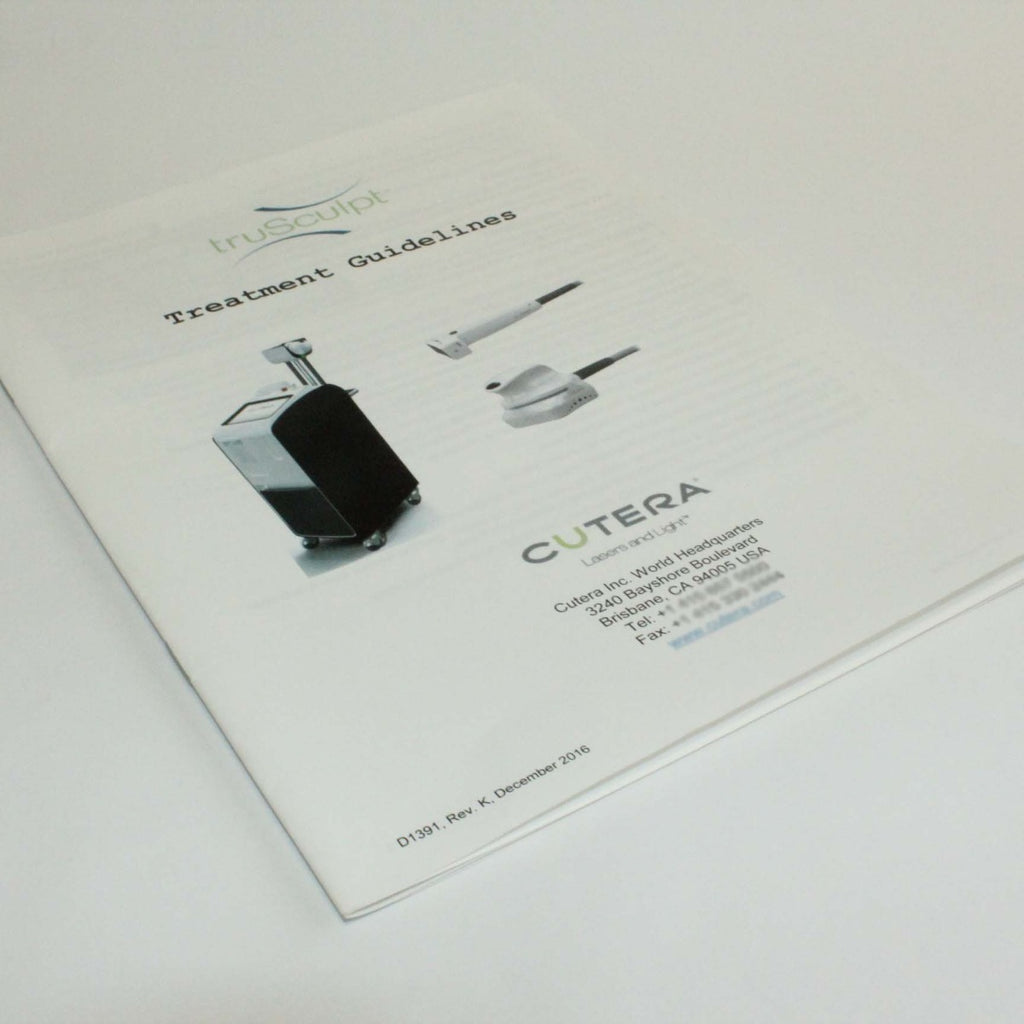 Cutera TruSculpt 1 Body Contour Treatment Guidelines Manual – |2016|REV K|D1391
