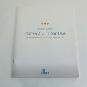 Ulthera Ultherapy DeepSee Ultrasound Instructions Operator Manual – |2013|REV D|