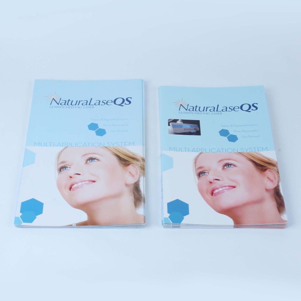 2009 Focus NaturaLaseQS Tattoo Rejuvenation HR Laser Device Sales Brochures x17