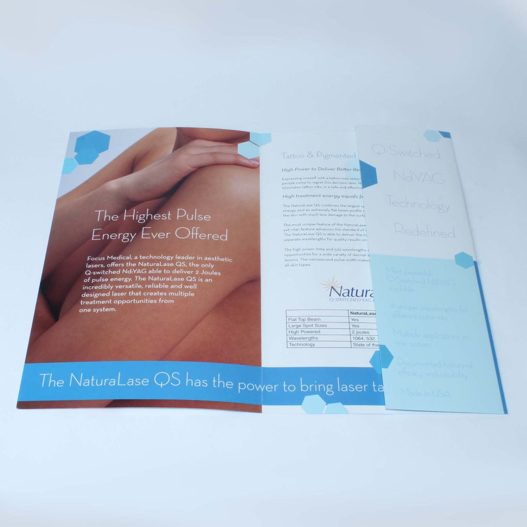 2009 Focus NaturaLaseQS Tattoo Rejuvenation HR Laser Device Sales Brochures x17