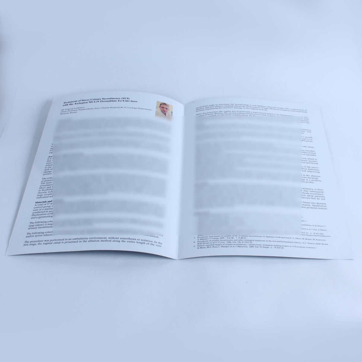 Asclepion MCL31 Dermablate Vaginal/Incontinence Treatment Case Report Brochures