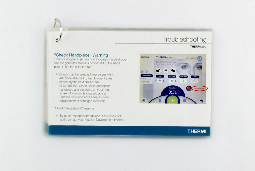 Thermi Aesthetics Thermi250 Software Quick Start and Troubleshooting Guide
