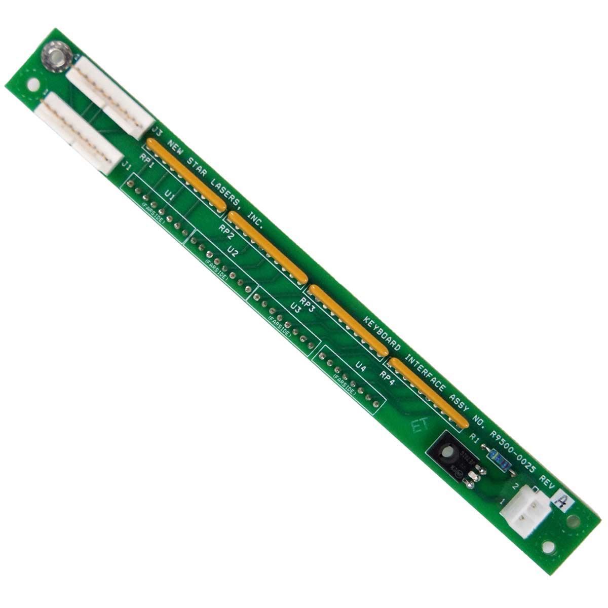 Cynosure Affirm CO2 Laser Keyboard Interface Assembly R9500-0025 Green Board