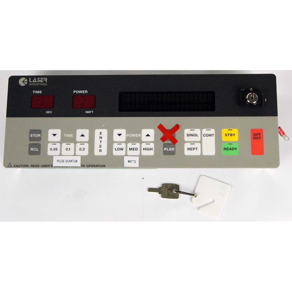 Sharplan Surgicenter 40W 20C CO2 Laser Control Panel Display Key Assembly As-Is