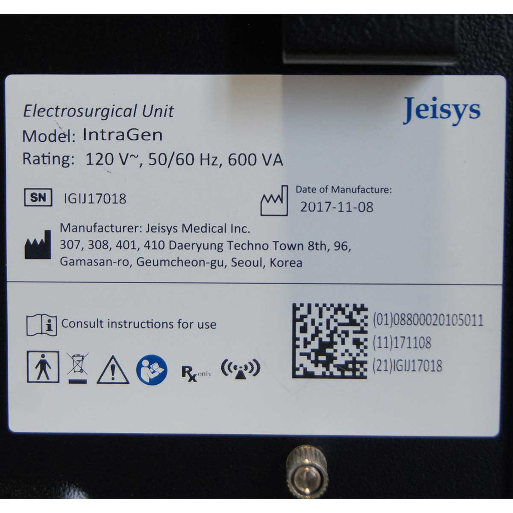 2017 Jeisys IntraGen RF Skin Tightening System