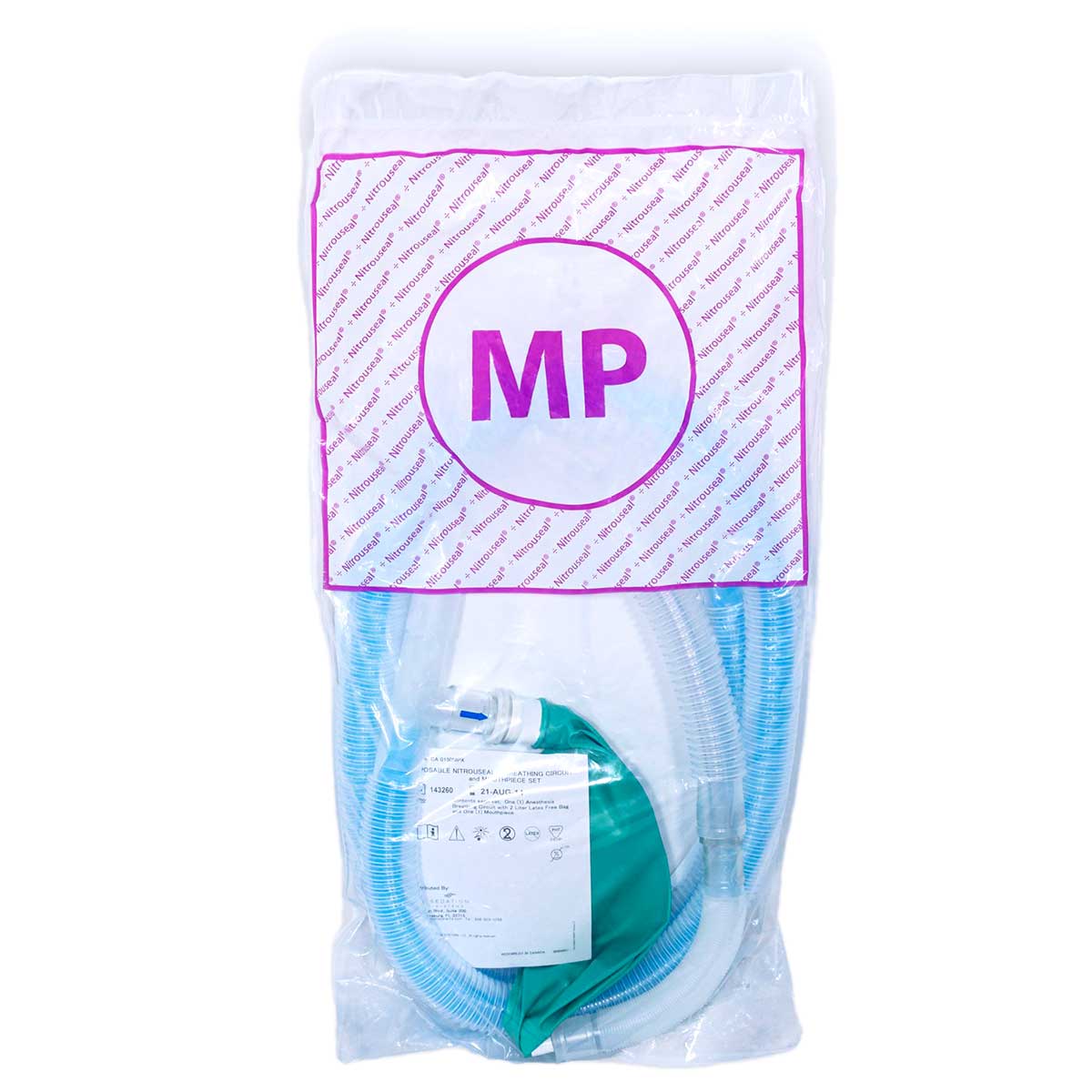 Sedation Systems MP 150 Mouthpiece Disposable Nitrouseal Breathing Circuit Set