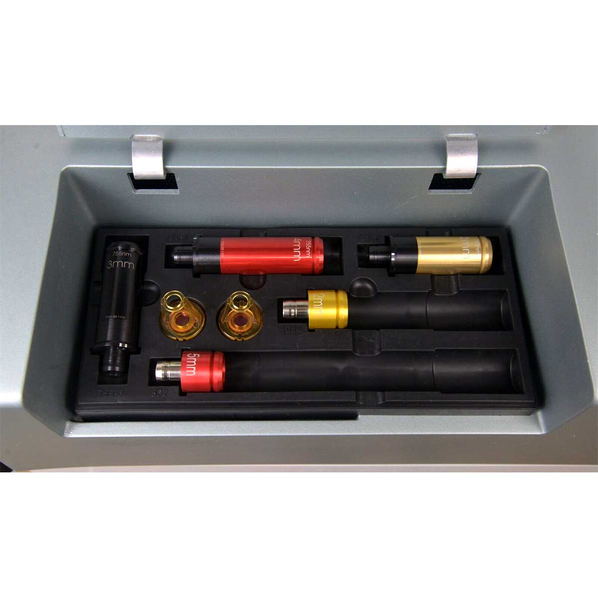 Candela Alex Trivantage ATV Handpiece Optic Tips and Distance Gauge System Tray
