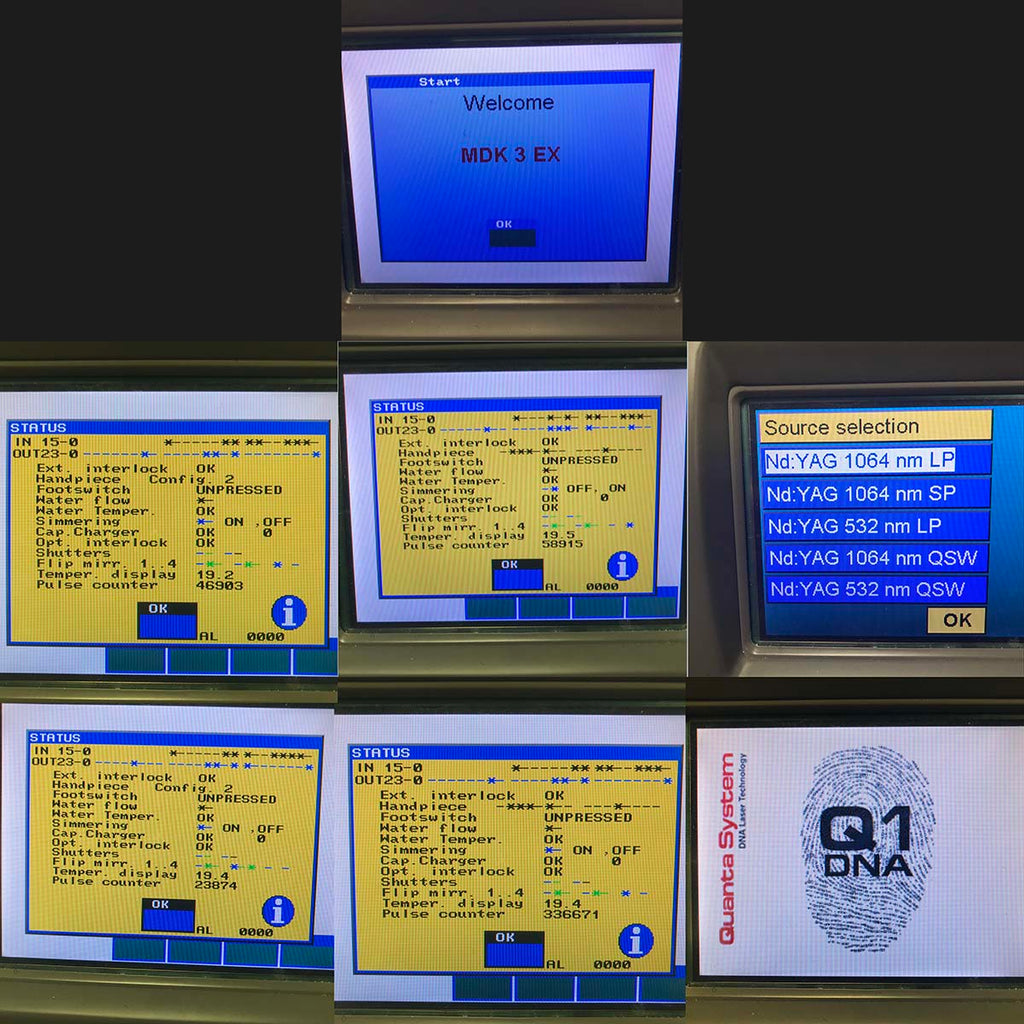 Quanta MDK 3 EX Q1 Q Switched Nd YAG Tattoo Removal Vein Lesion Laser 532 1064